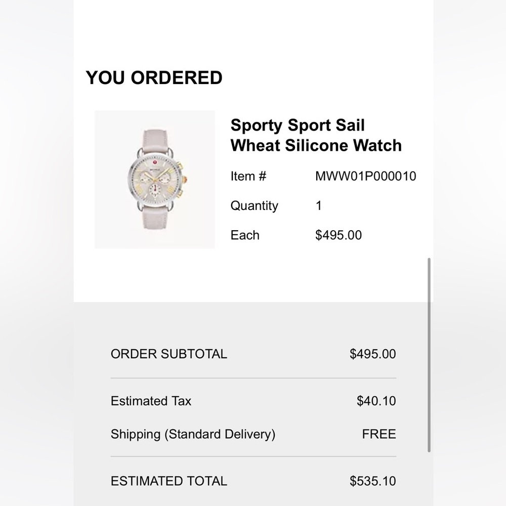 Michele Sport Sail Watch